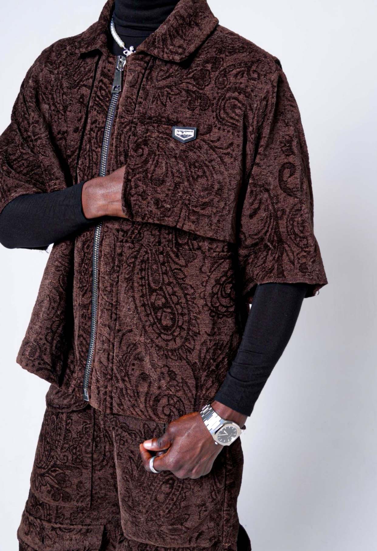 Jacquard Layered Overshirt