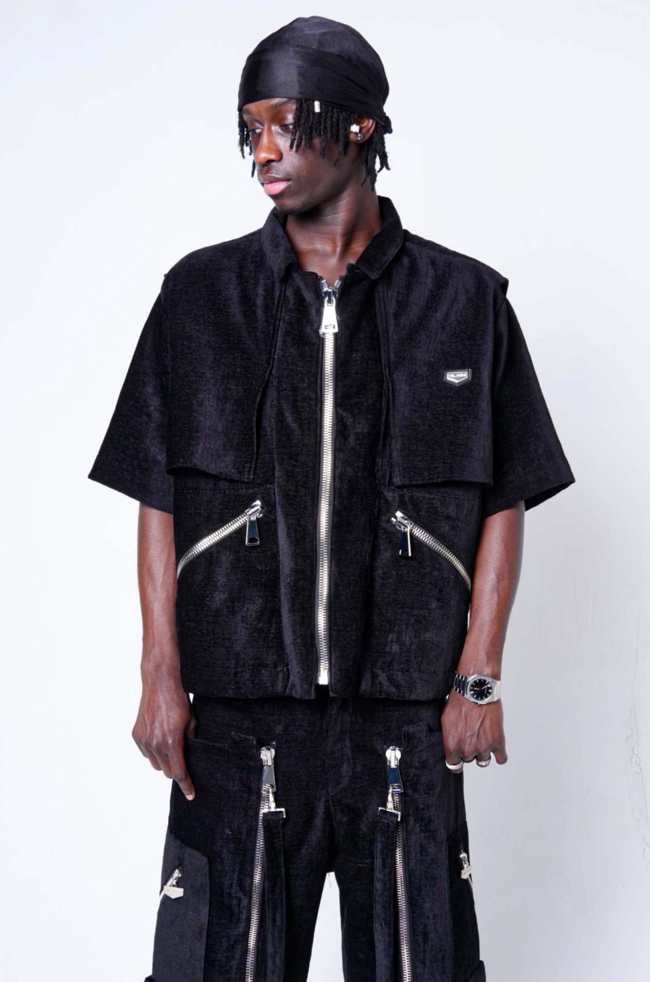 Zip Layered Overshirt